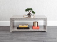 GFW Bloc Coffee Table With Shelf In Concrete Grey Thumbnail
