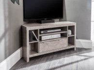 GFW Bloc Corner TV Unit In Concrete Grey Thumbnail