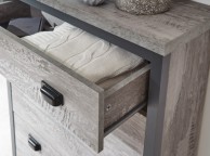 GFW Boston 2 Tier 1 Drawer Shoe Cabinet In Grey Thumbnail