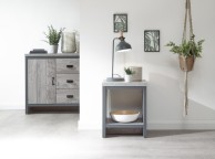 GFW Boston Simple Lamp Table in Grey Thumbnail