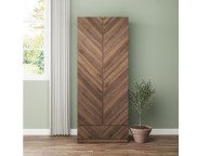 GFW Catania 2 Door 1 Drawer Wardrobe In Royal Walnut Thumbnail