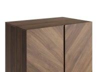 GFW Catania 2 Door 1 Drawer Wardrobe In Royal Walnut Thumbnail