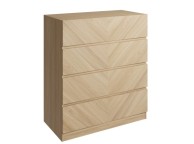 GFW Catania 4 Drawer Chest In Euro Oak Thumbnail