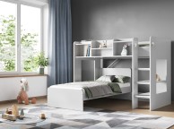 Flair Furnishings Wizard L Shape Bunk Bed In White Thumbnail