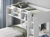 Flair Furnishings Wizard L Shape Triple Sleeper Bunk Bed In White Thumbnail