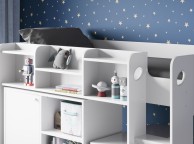 Flair Furnishings Wizard Junior White High Sleeper Workstation Thumbnail