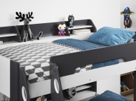 Flair Furnishings Flick Grey Finish Triple Sleeper Bunk Bed Thumbnail