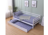 Flair Furnishings Cloud 3ft Single White Wooden Guest Day Bed Frame Thumbnail