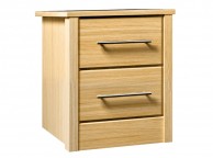 Kingstown Serena Oak 2 Drawer Bedside Cabinets Thumbnail