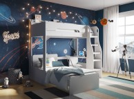 Flair Furnishings Cosmic White L Shaped Bunk Bed Thumbnail