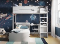 Flair Furnishings Cosmic White L Shaped Bunk Bed Thumbnail