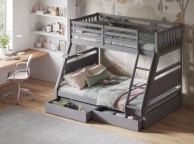 Flair Furnishings Ollie Grey Triple Sleeper Bunk Bed Thumbnail