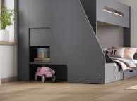 Flair Furnishings Slick Grey Triple Sleeper Bunk Bed Thumbnail