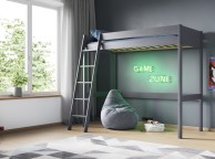 Noomi Tera Grey Wooden Highsleeper Bed Thumbnail