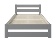 Noomi Tera 4ft Small Double Grey Wooden Bed Frame Thumbnail