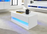 GFW Galicia White Gloss LED Coffee Table Thumbnail