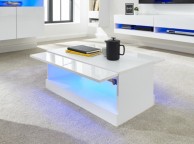 GFW Galicia White Gloss LED Coffee Table Thumbnail