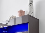 GFW Galicia Grey Gloss LED Wall Hanging Shoe Cabinet Thumbnail