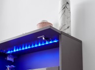 GFW Galicia Grey Gloss LED Wall Hanging Shoe Cabinet Thumbnail