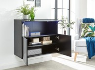 GFW Galicia Black Gloss LED Wall Hanging Sideboard Thumbnail