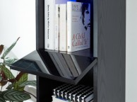 GFW Galicia Black Gloss LED Wall Hanging Shelf Unit Thumbnail