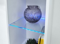 GFW Galicia White Gloss LED Wall Hanging Shelf Unit Thumbnail