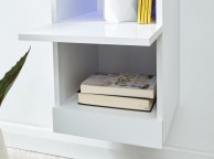 GFW Galicia White Gloss LED Wall Hanging Shelf Unit Thumbnail