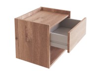 GFW Harmony Pair Of Wall Hanging Bedsides In Oak Thumbnail