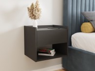 GFW Harmony Pair Of Wall Hanging Bedsides In Anthracite Thumbnail