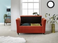 GFW Genoa Ottoman Storage Window Seat In Russett Fabric Thumbnail