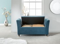 GFW Genoa Ottoman Storage Window Seat In Teal Fabric Thumbnail