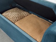 GFW Genoa Ottoman Storage Window Seat In Teal Fabric Thumbnail