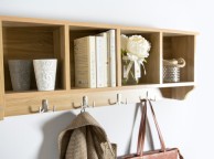 GFW Kempton Wall Rack In Oak Thumbnail