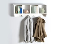 GFW Kempton Wall Rack In White Thumbnail