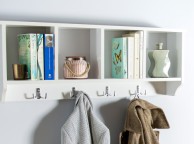 GFW Kempton Wall Rack In White Thumbnail