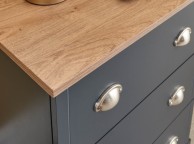 GFW Kendal 3 Drawer Chest In Slate Blue Thumbnail