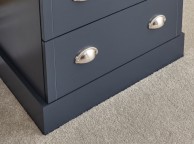 GFW Kendal 3 Drawer Chest In Slate Blue Thumbnail