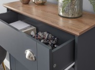 GFW Kendal Deluxe Shoe Cabinet In Slate Blue Thumbnail