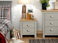 GFW Lancaster 2 Drawer Bedside In Grey Thumbnail