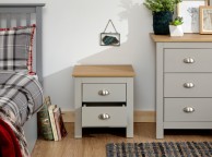 GFW Lancaster 2 Drawer Bedside In Grey Thumbnail