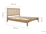 Birlea Hampstead Oak Finish 4ft Small Double Bed Frame Thumbnail