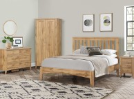 Birlea Hampstead Oak Finish 3 Drawer Bedside Thumbnail