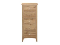 Birlea Hampstead Oak Finish 5 Drawer Tall Narrow Chest Thumbnail