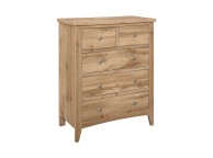 Birlea Hampstead Oak Finish 3 Plus 2 Drawer Chest Thumbnail