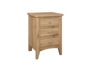 Birlea Hampstead Oak Finish 3 Drawer Bedside Thumbnail