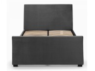 Julian Bowen Capri 4ft6 Double Dark Grey Velvet Fabric Storage Bed Thumbnail