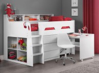 Julian Bowen Jupiter Midsleeper Bed In White Thumbnail