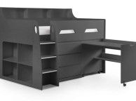 Julian Bowen Jupiter Midsleeper Bed In Anthracite Thumbnail