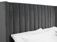 Julian Bowen Langham 4ft6 Double Grey Fabric Ottoman Bed Frame Thumbnail