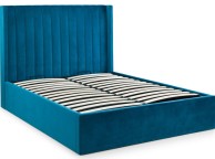 Julian Bowen Langham 4ft6 Double Teal Fabric Ottoman Bed Frame Thumbnail